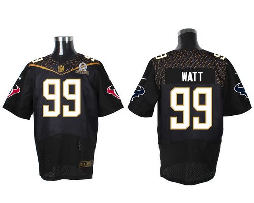 Nike Texans #99 J.J. Watt Black 2016 Pro Bowl Men's Stitched NFL Elite Jersey - Click Image to Close